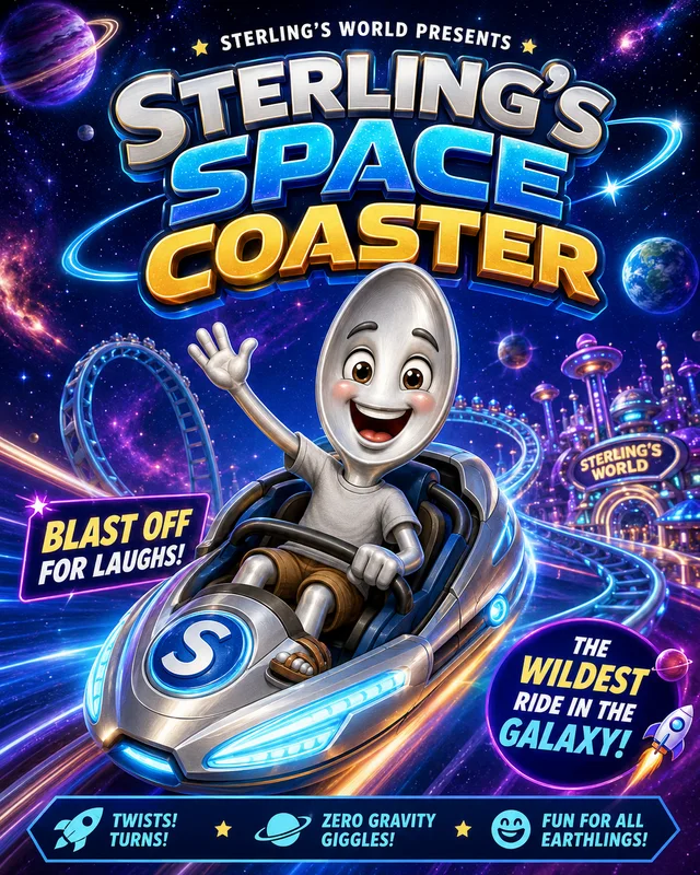 Sterling's Space Coaster poster